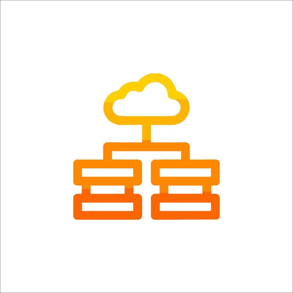 Cloud computing icon vector