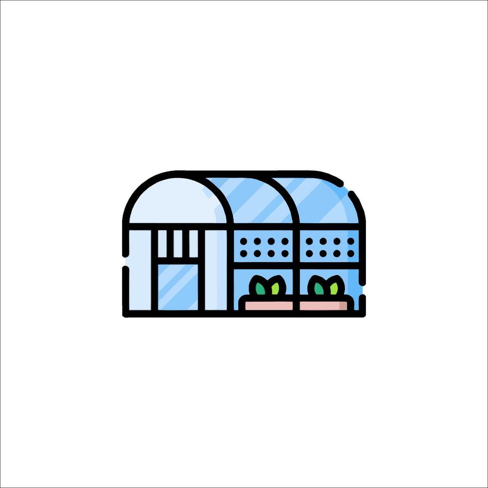 Greenhouse icon illustration vector