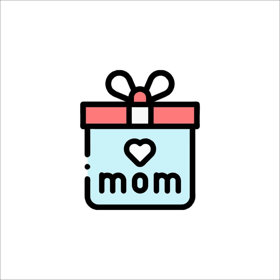 Mom gift icon illustration vector