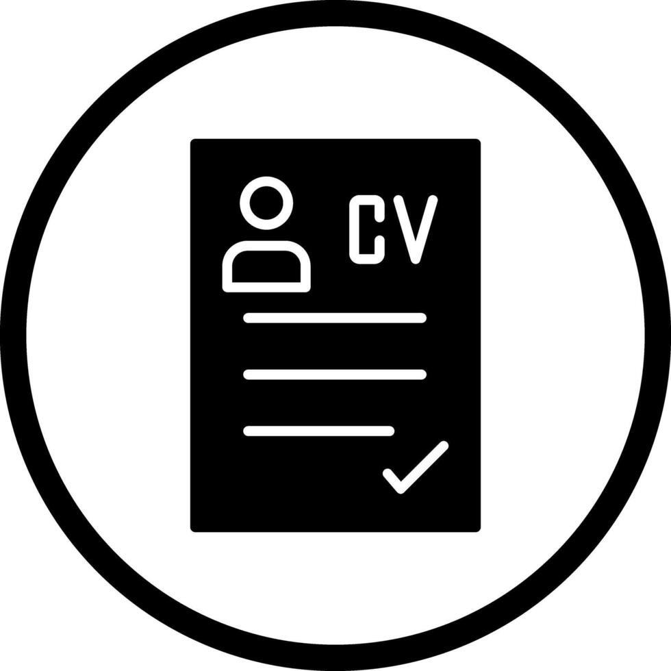 CV Icon Design vector