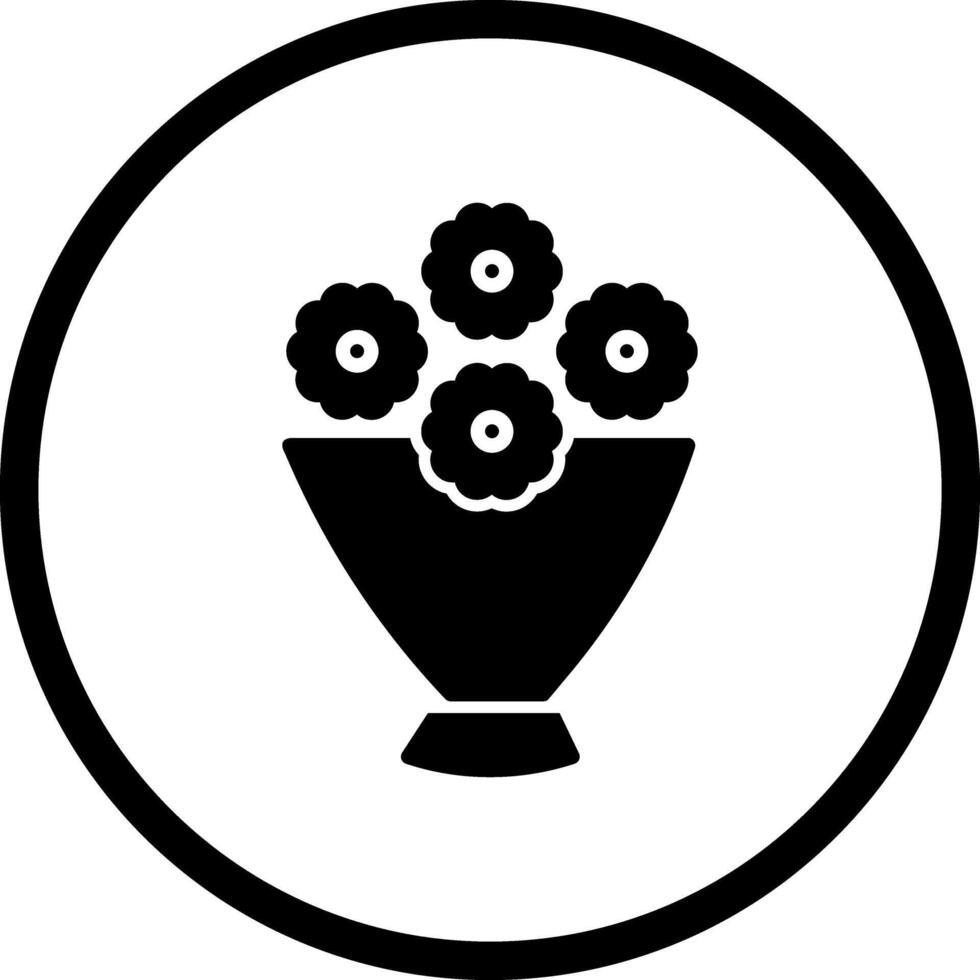 Flower Bouquet Icon Design vector