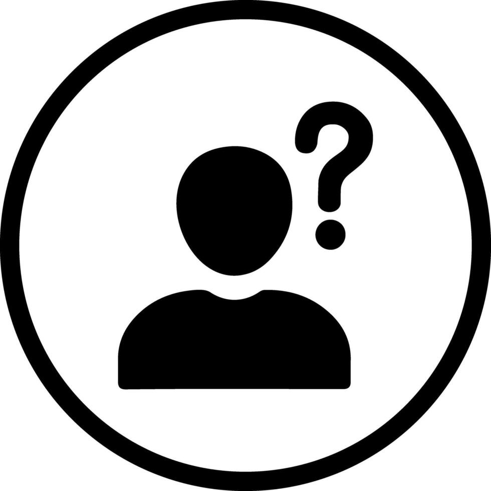 Confused Person Icon Design vector