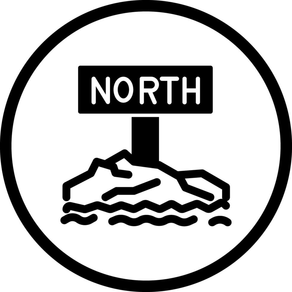 Northpole Icon Design vector