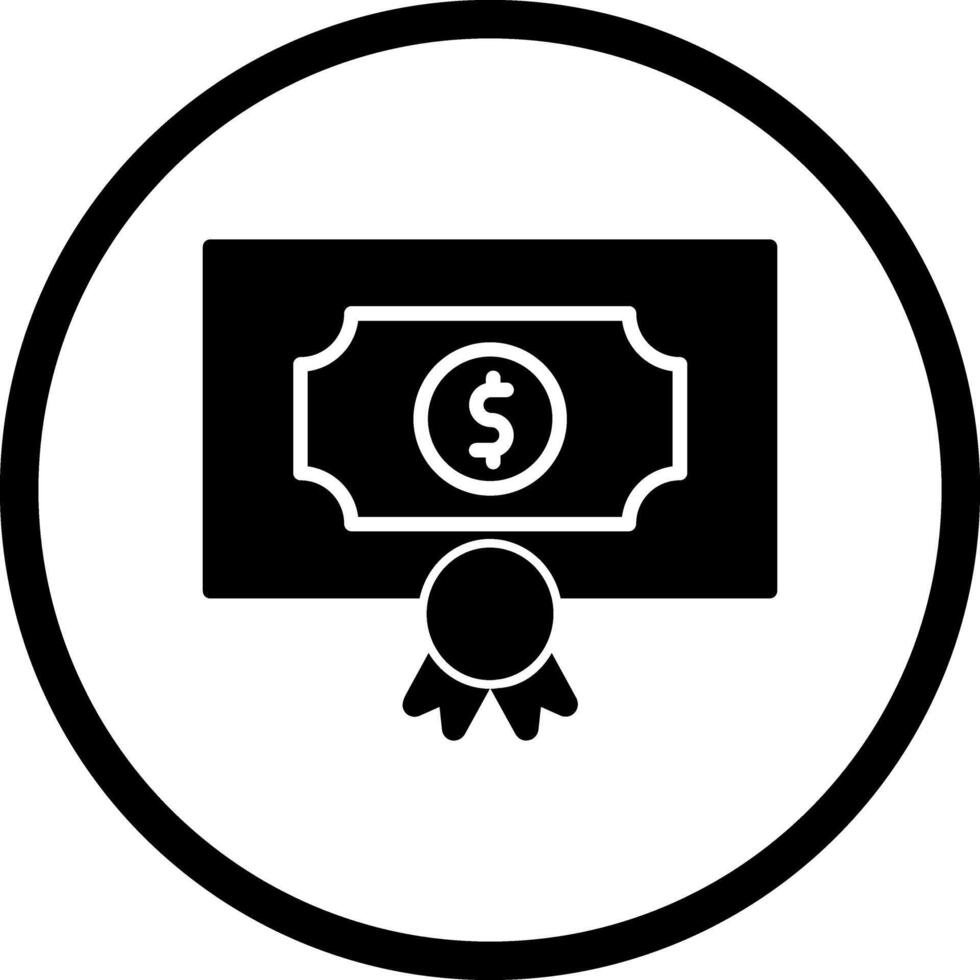 Money Prize Icon Design vector