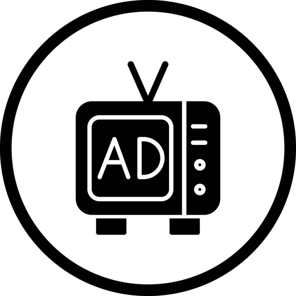 TV Commercial Icon Design vector