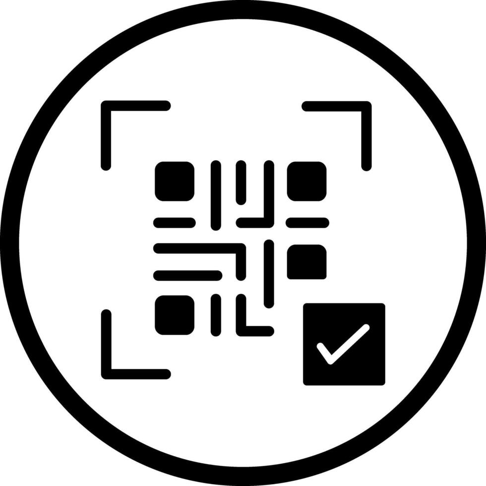 QR Code Link Icon Design vector