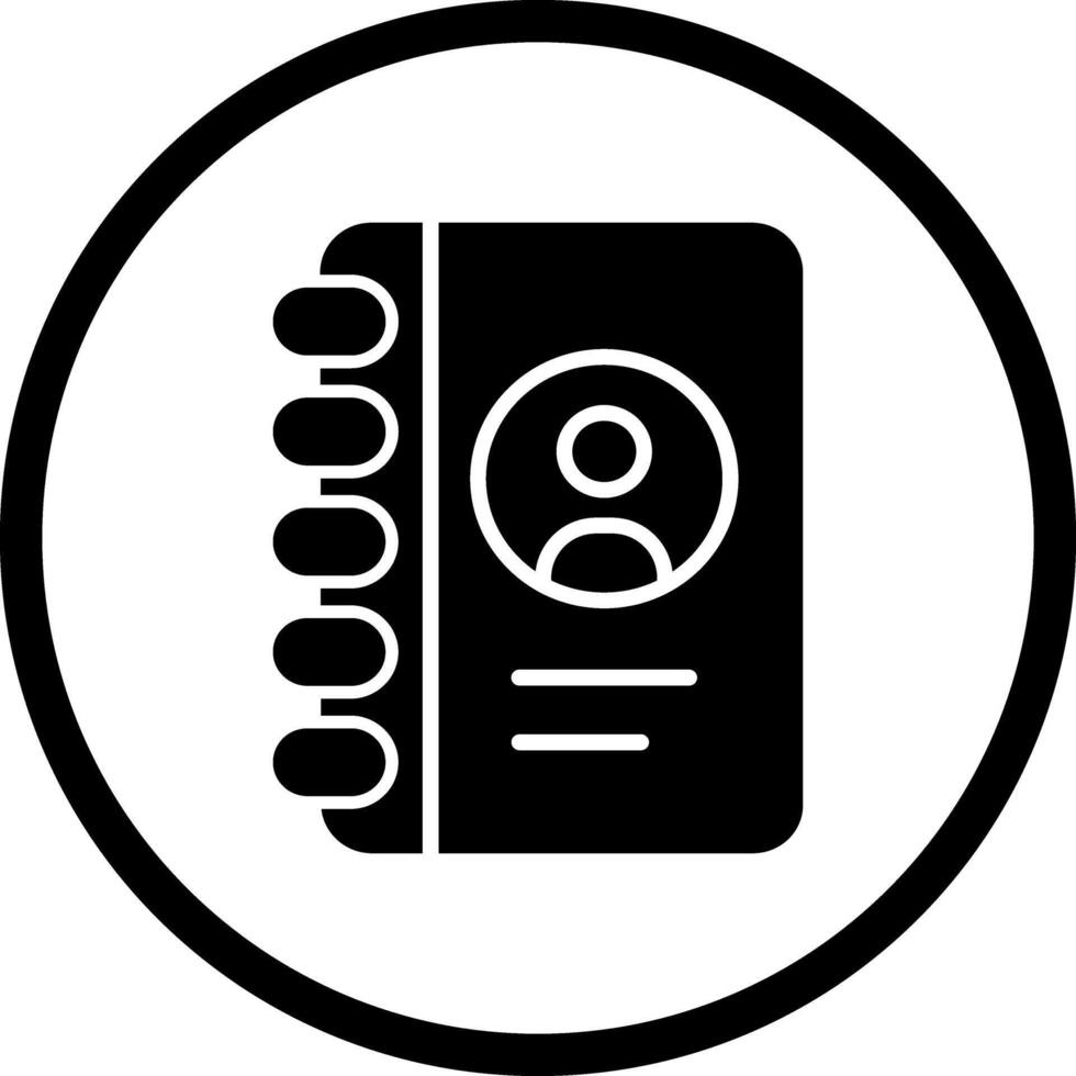 Contact List Icon Design vector