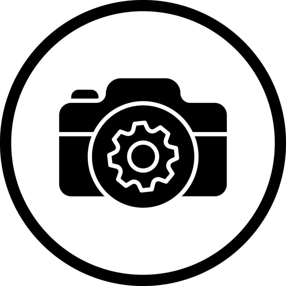 Camera Settings Icon Design vector