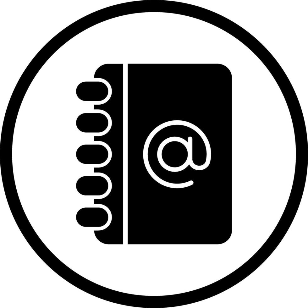 Address Book Icon Design vector