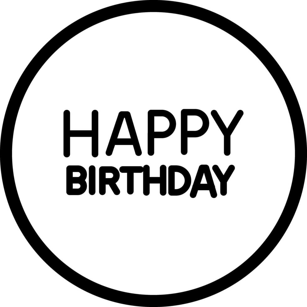 22 - Happy Birthday Sign.eps vector