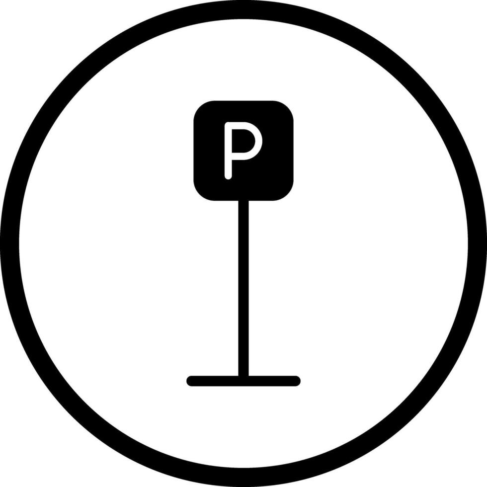 P Button Icon Design vector