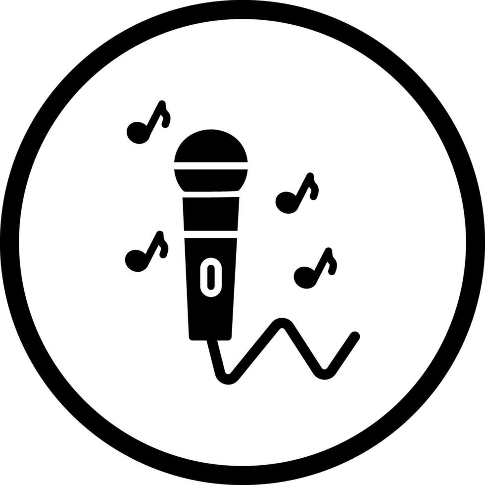 Karaoke Icon Design vector