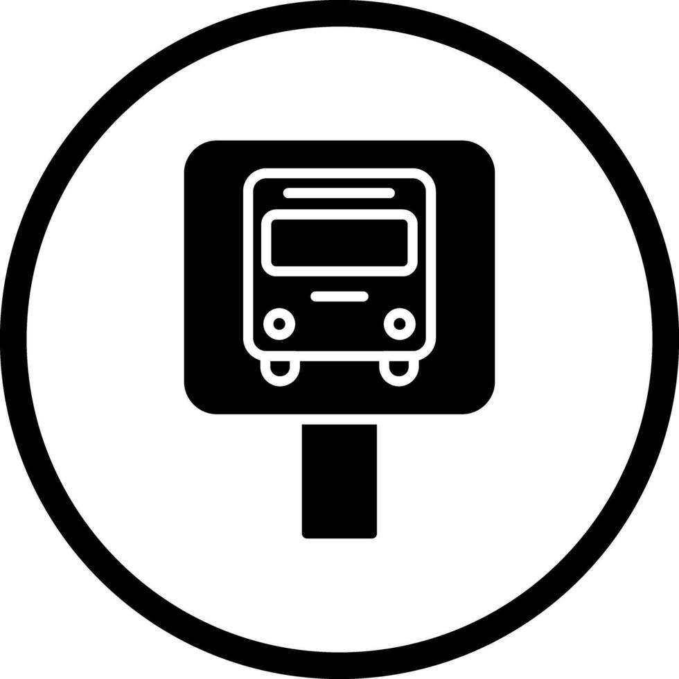 Bus Stop Icon Design vector