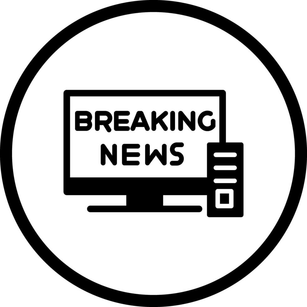 Breaking Story Icon Design vector