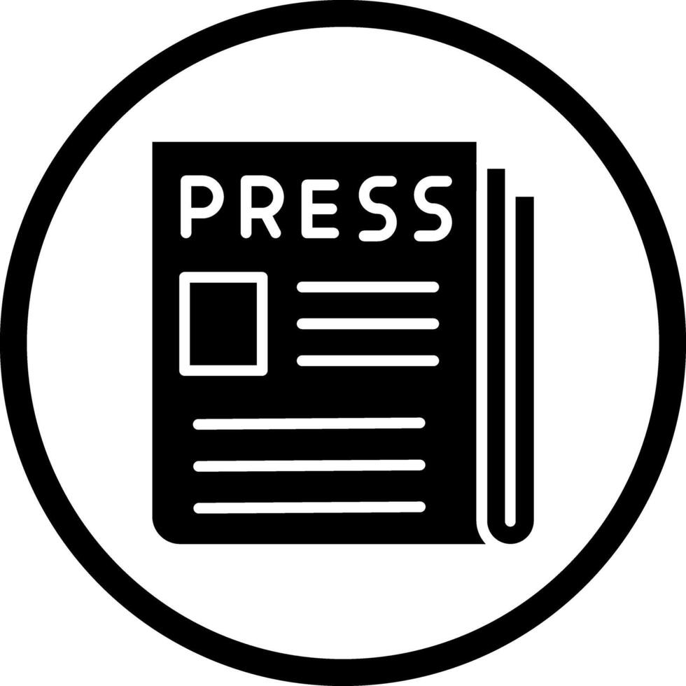 Press Release Icon Design vector