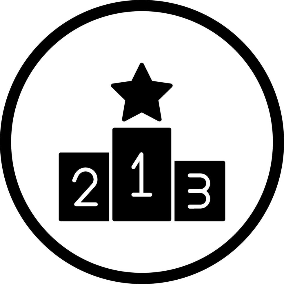 Podium Icon Design vector