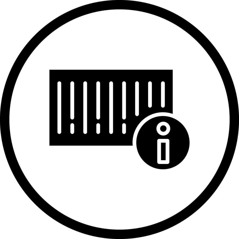 Barcode Product Info Icon Design vector