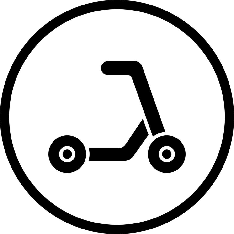 Kick Scooter Icon Design vector