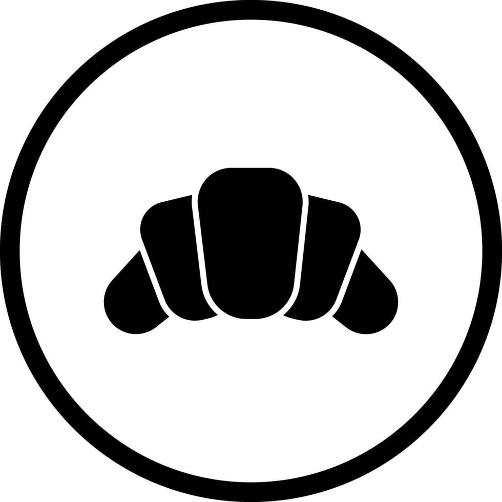 Croissant Icon Design vector