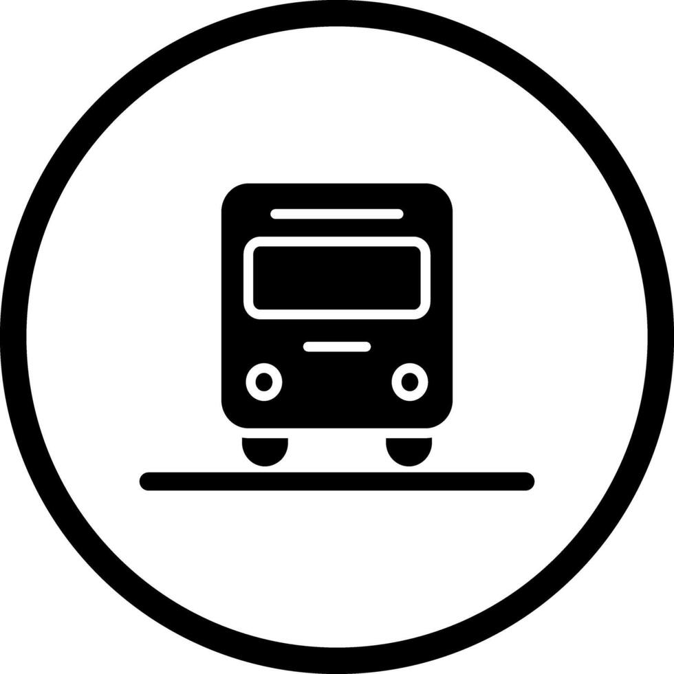 Oncoming Bus Icon Design vector