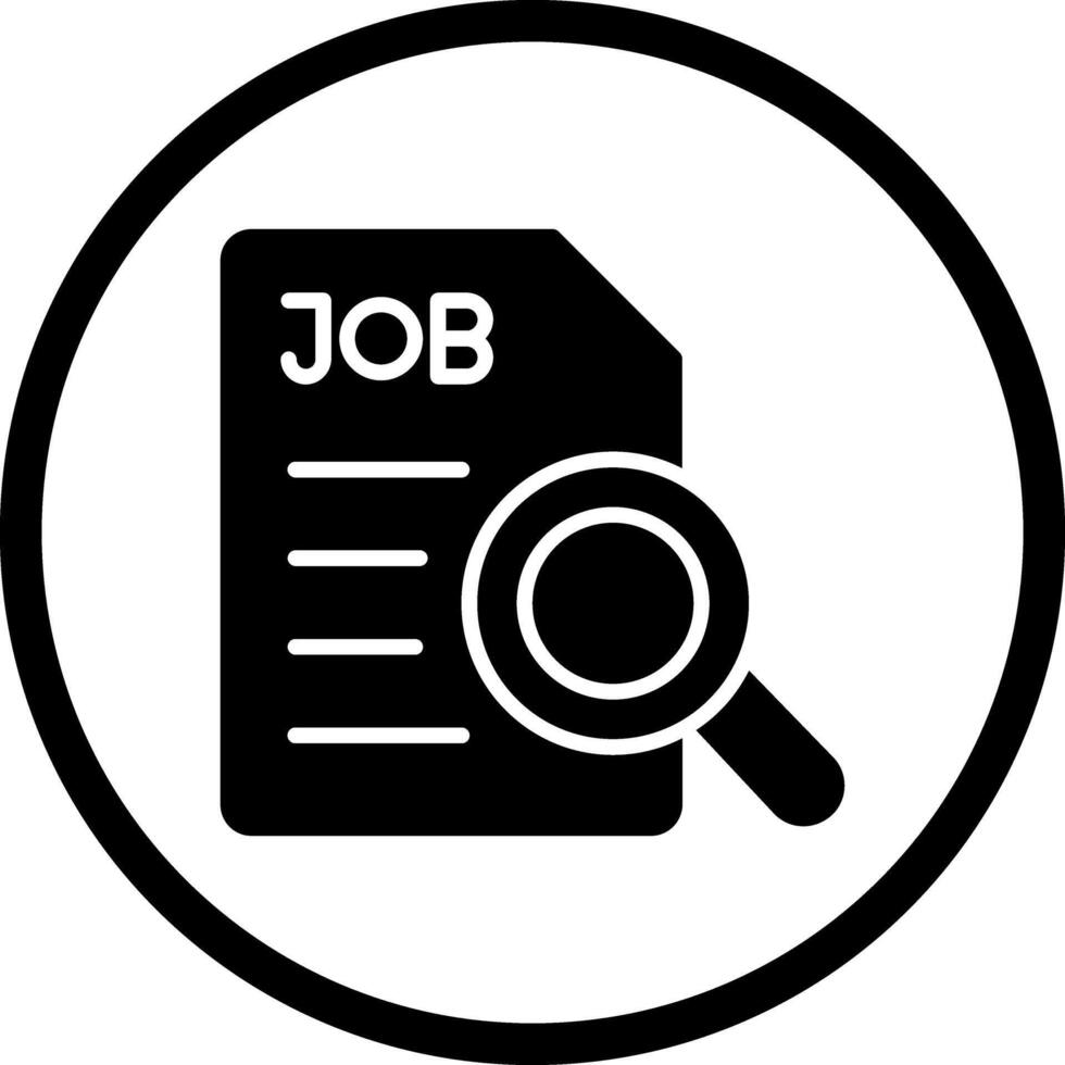 Job Search Icon Design vector