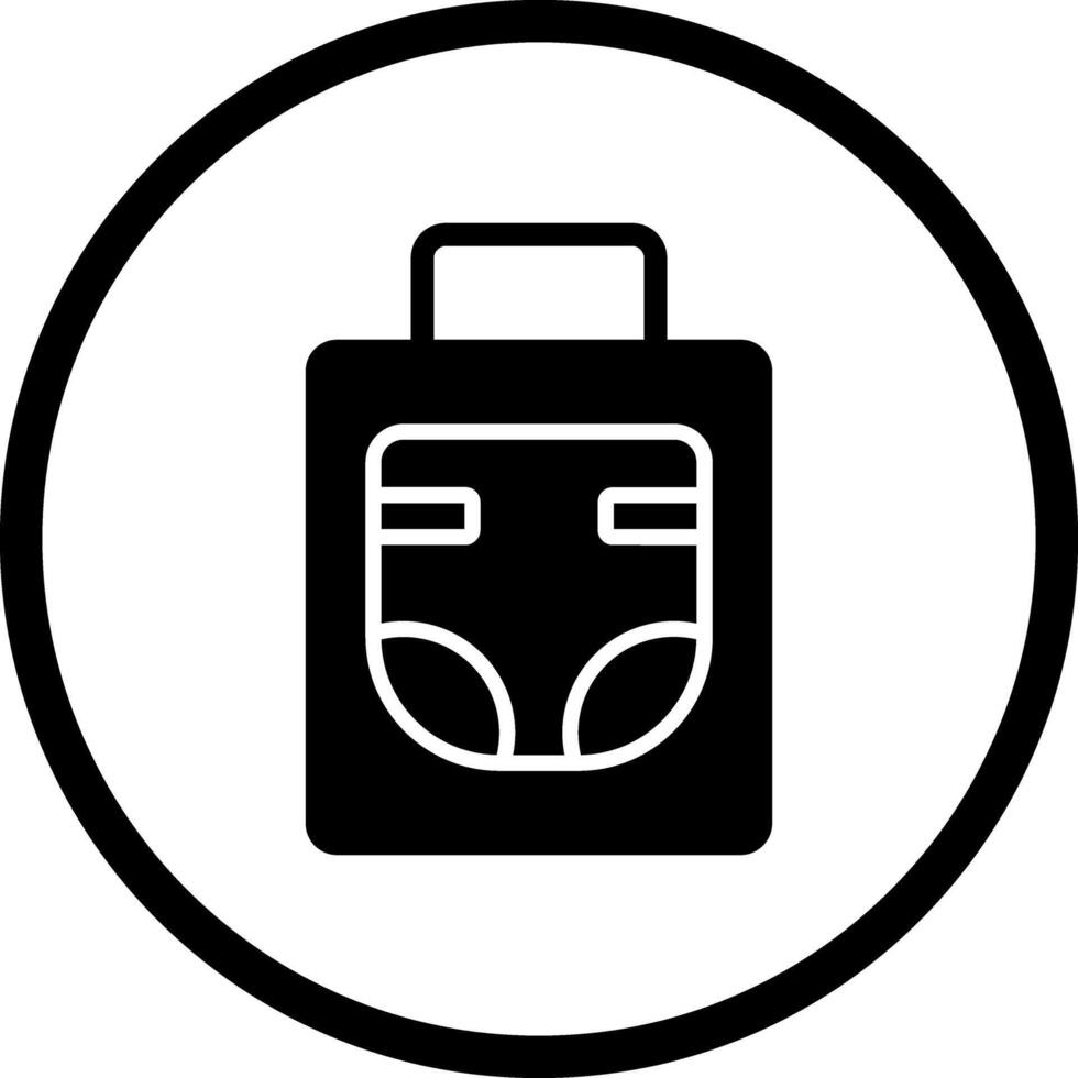 Diaper Bag Icon Design vector