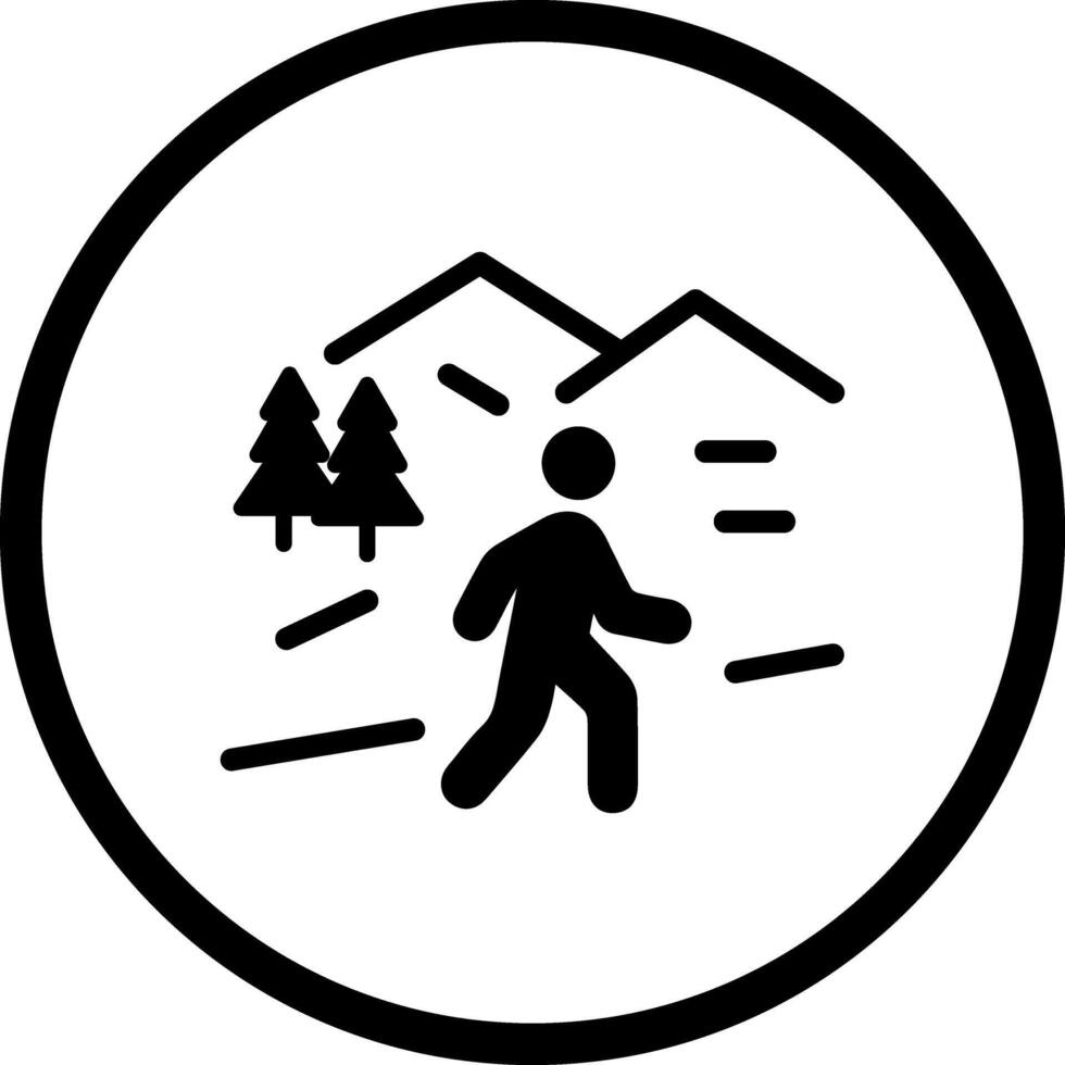 Nature Walk Icon Design vector
