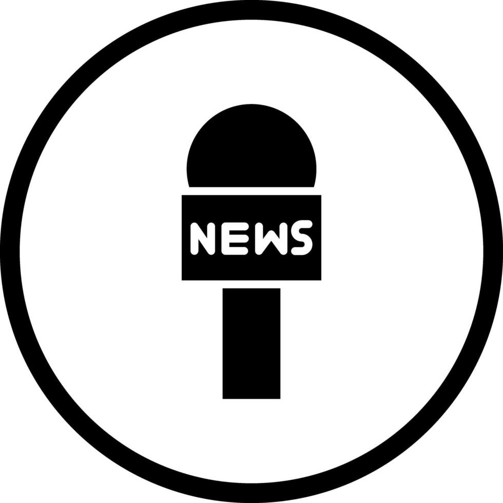 News Microphone Icon Design vector