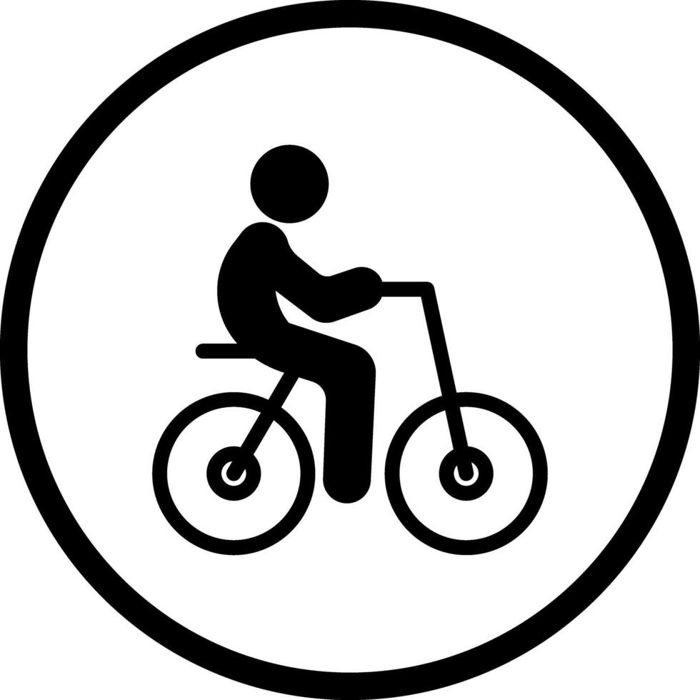 Person Biking Icon Design vector