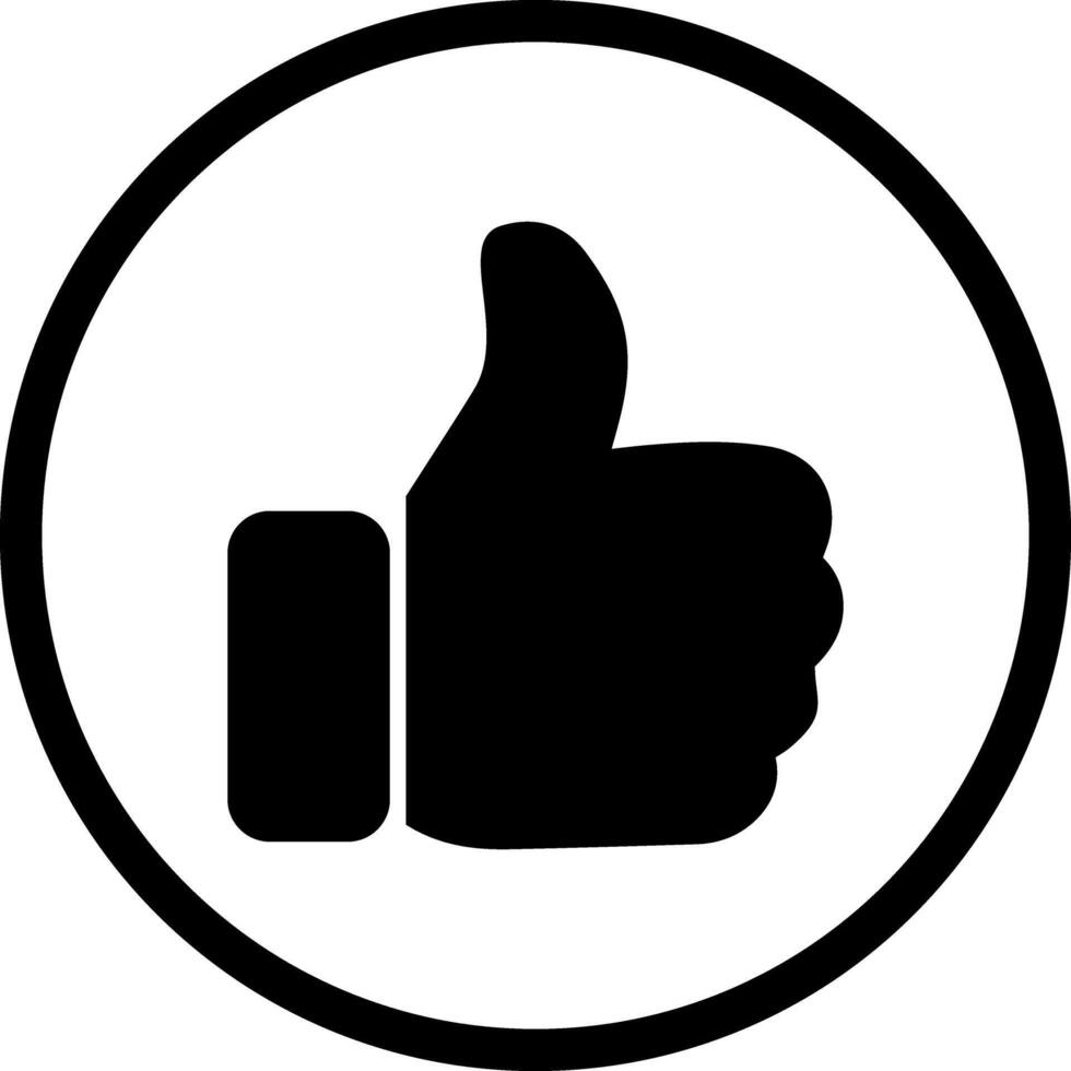 Thumbs Up Icon Design vector