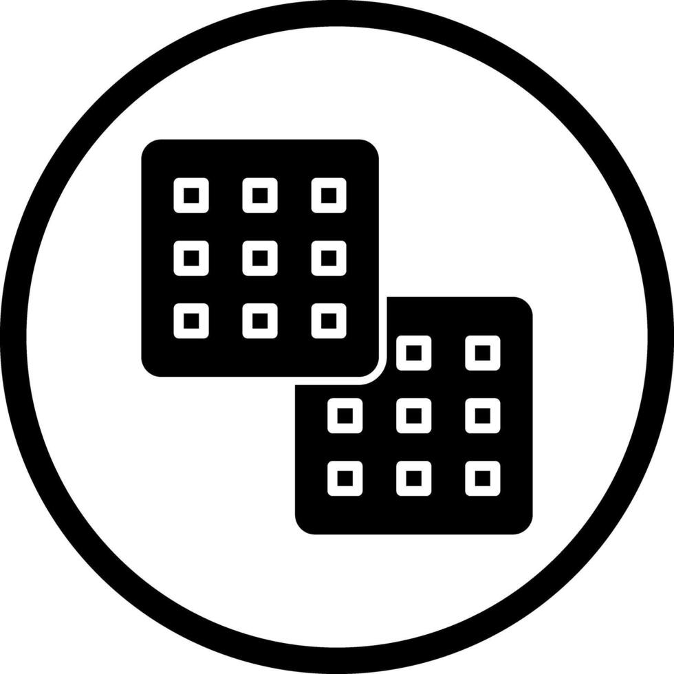 Waffle Icon Design vector