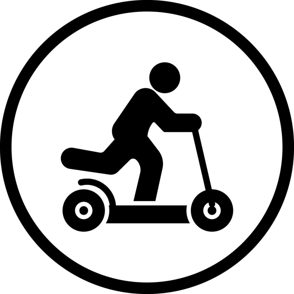 Kick Scooter Icon Design vector