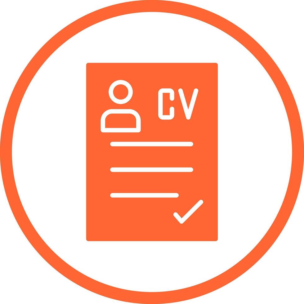 CV Icon Design vector