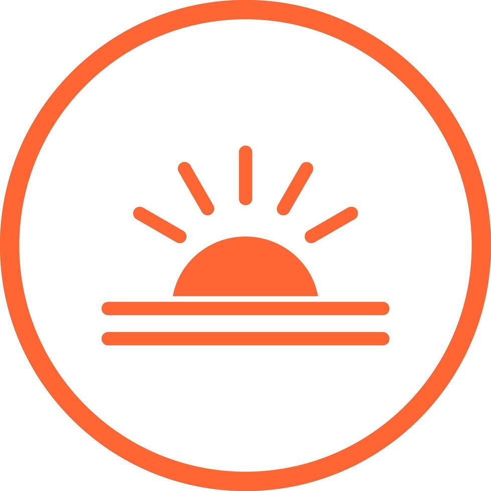 Sunrise Icon Design vector
