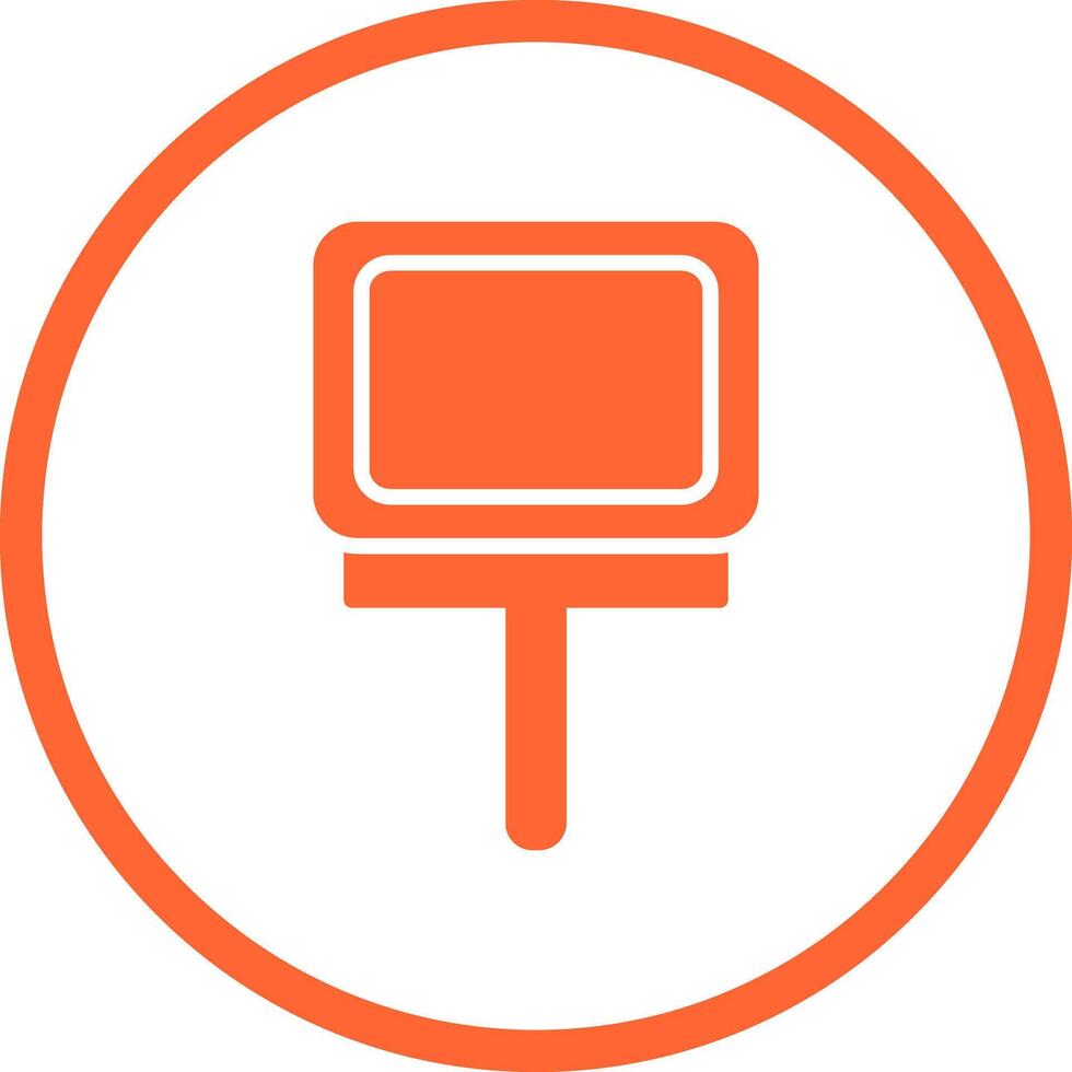 Billboard Icon Design vector