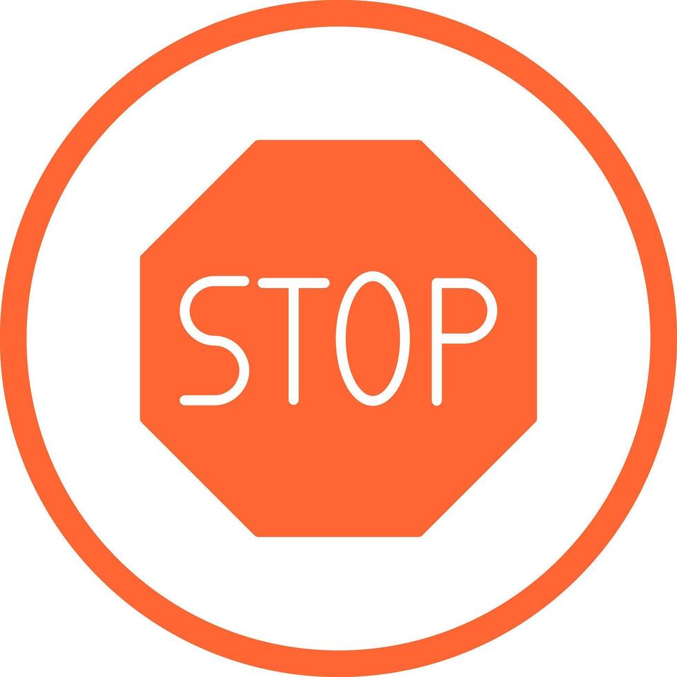 Stop Sign Icon Design vector