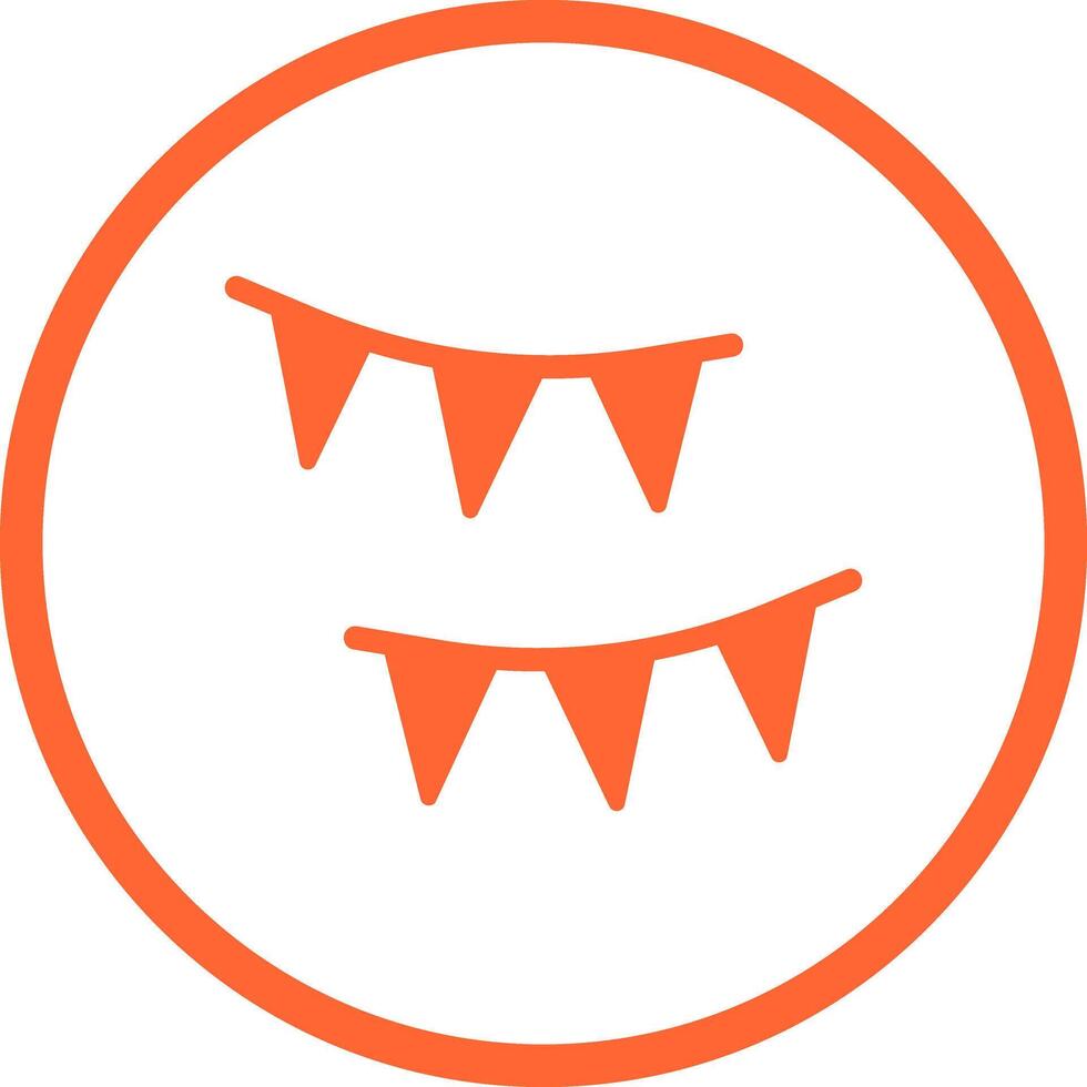 Streamers Icon Design vector