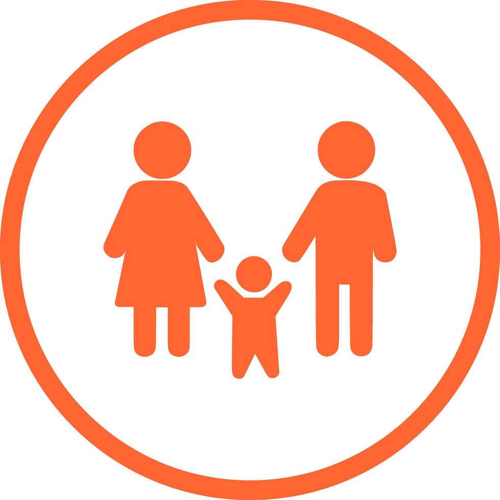 Family Photo Icon Design vector