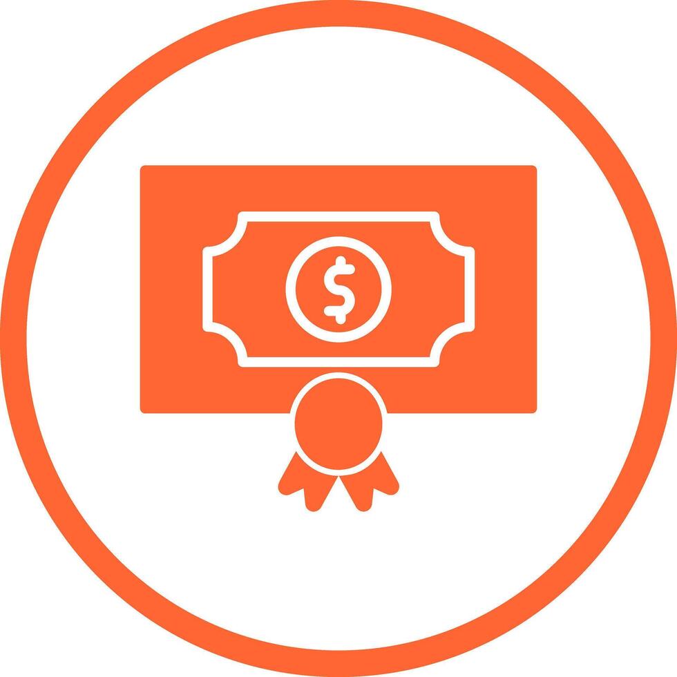 Money Prize Icon Design vector
