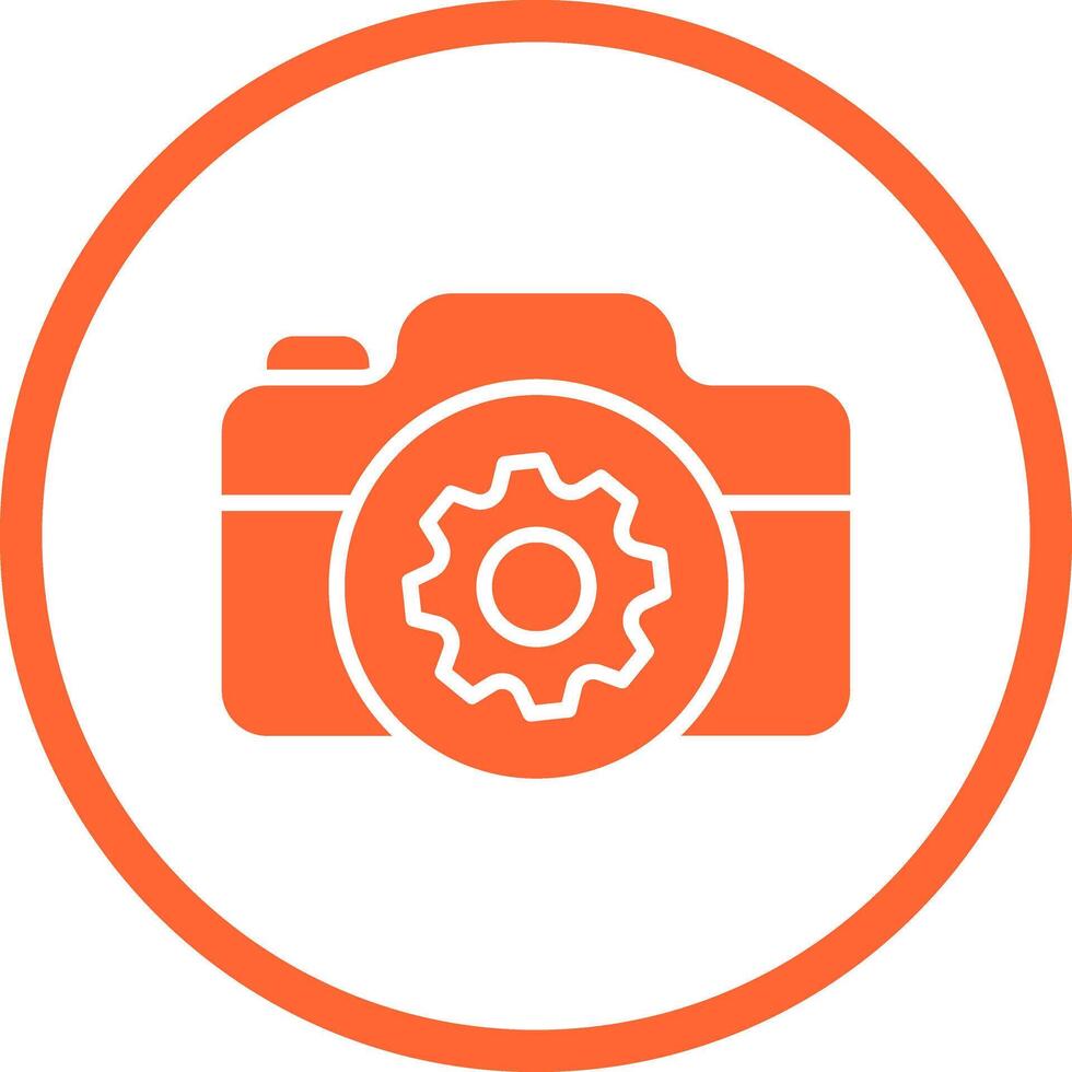 Camera Settings Icon Design vector