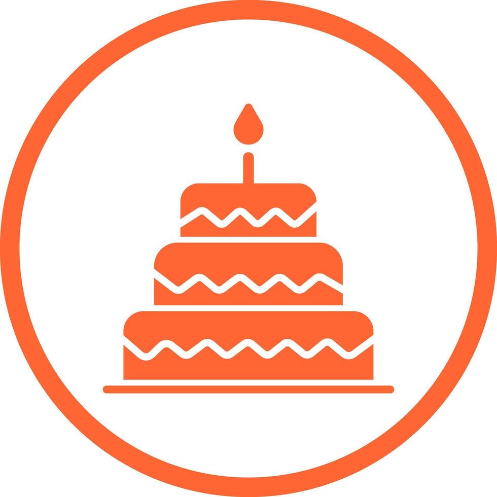 Cake Topper Icon Design vector