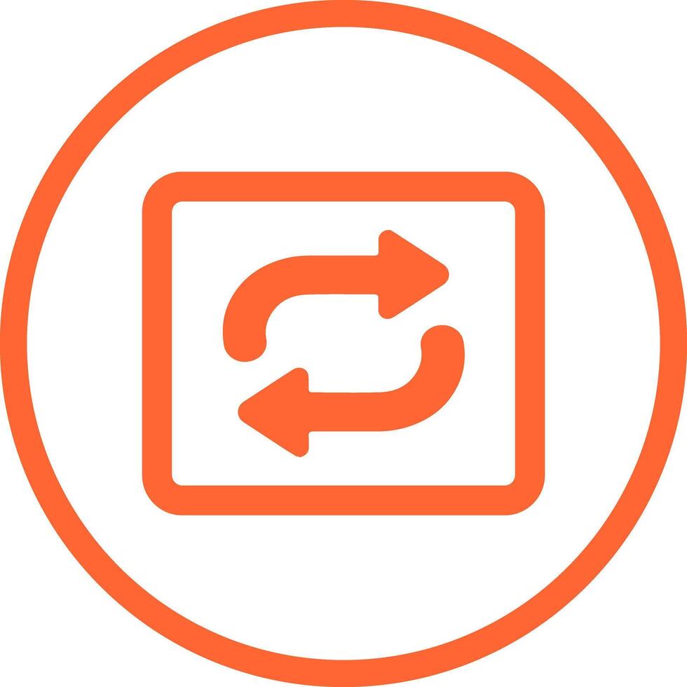 Repeat Button Icon Design vector