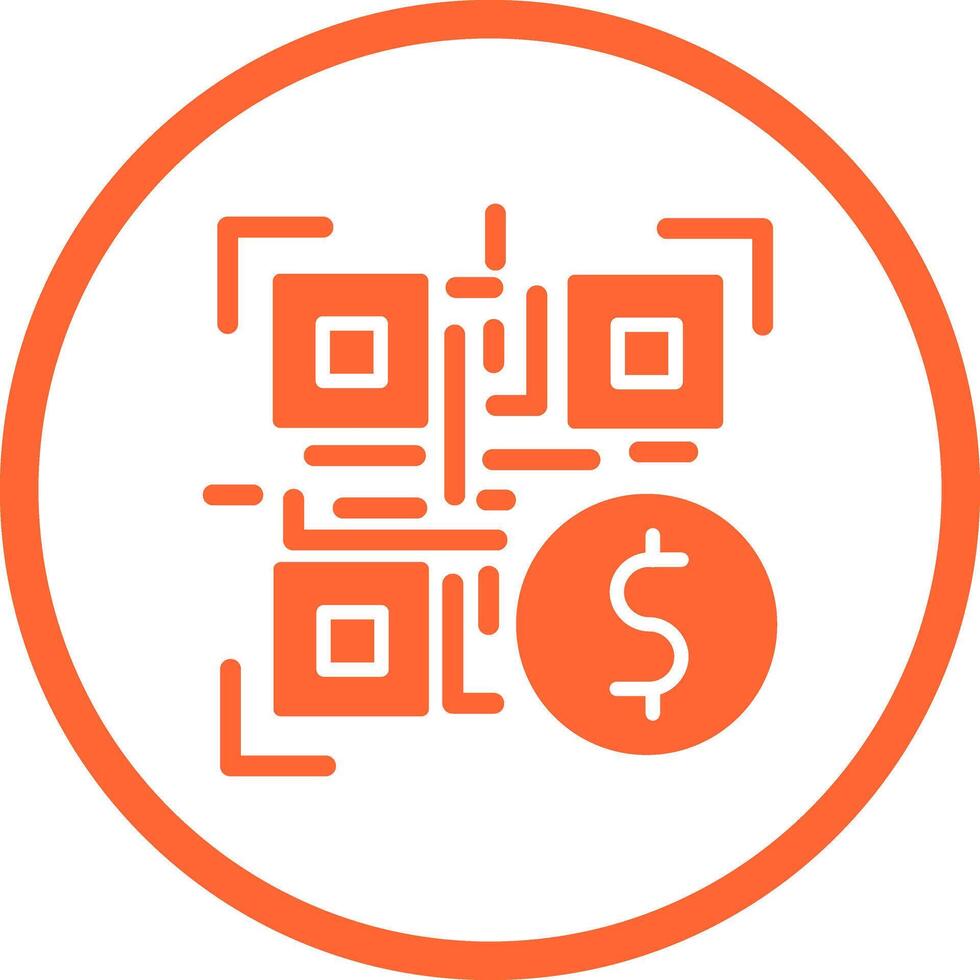 QR Code Payment Icon Design vector