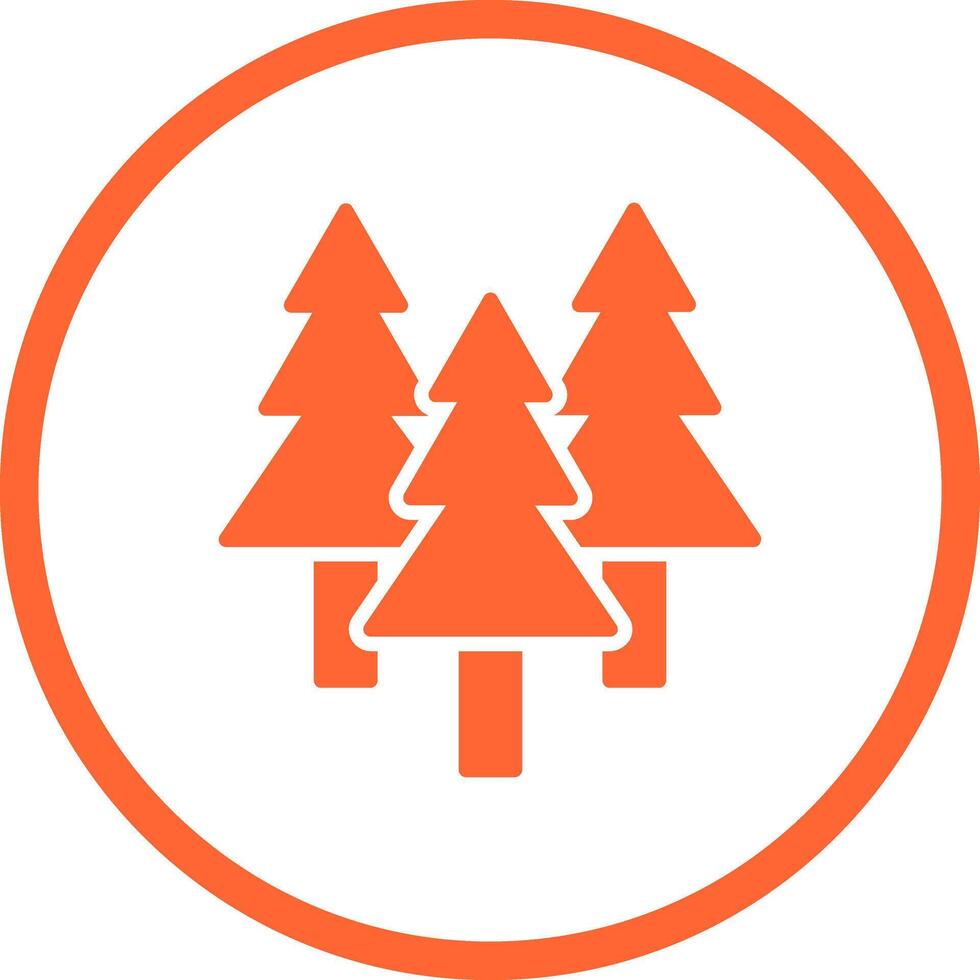Evergreen Tree Icon Design vector