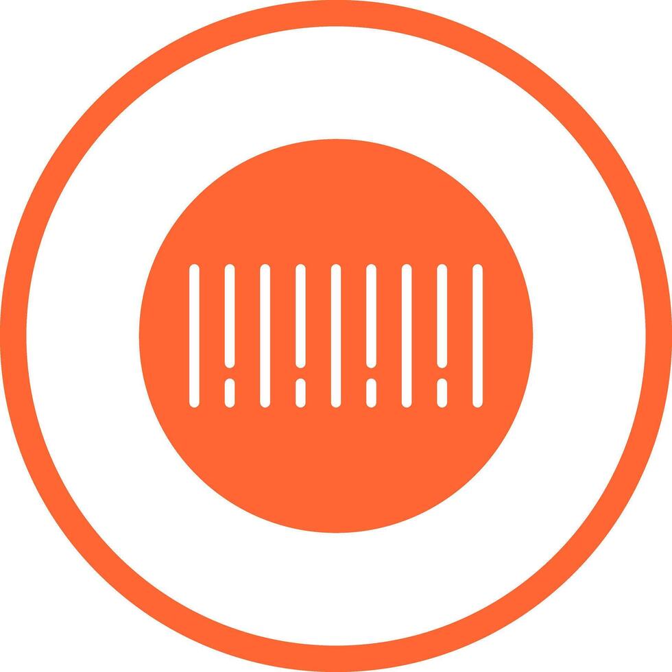 Barcode Sticker Icon Design vector