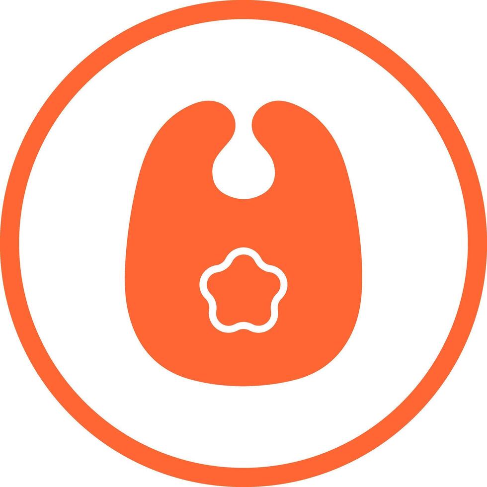 Cute Bibs Icon Design vector