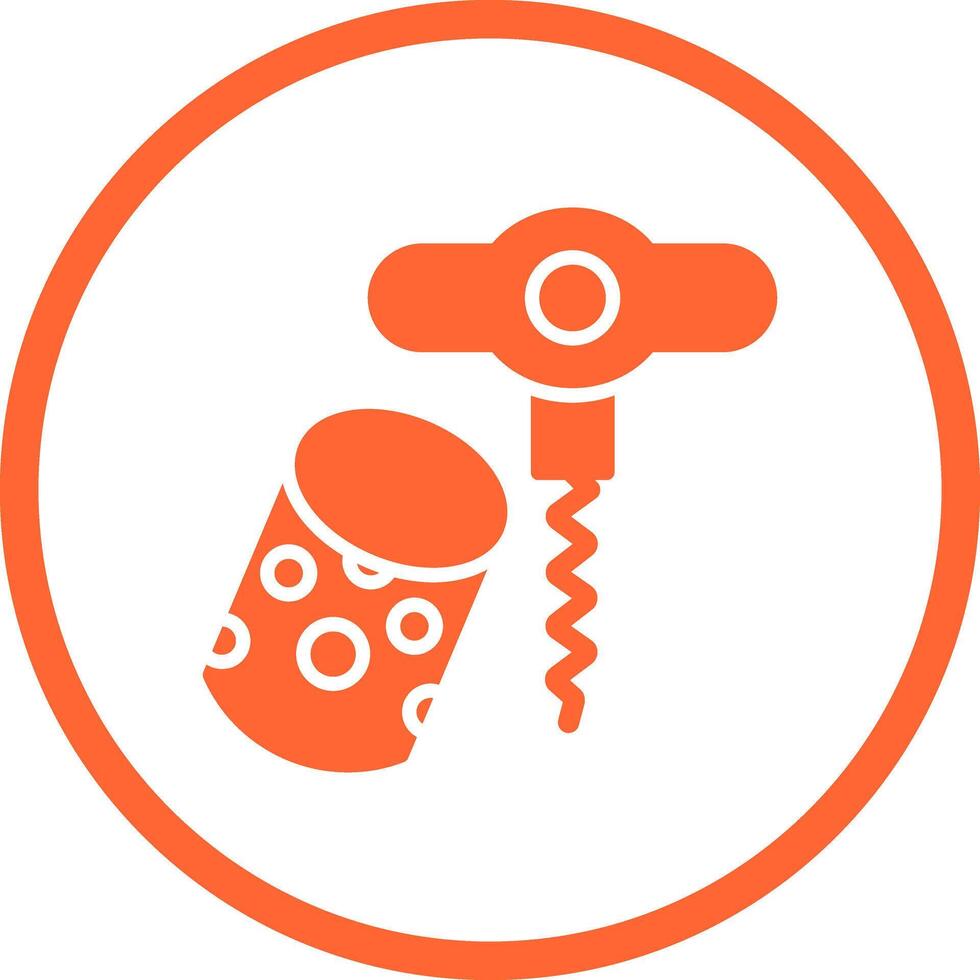 Wine Cork Icon Design vector