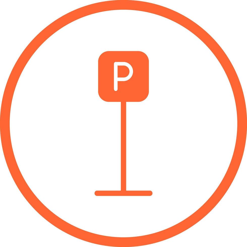 P Button Icon Design vector