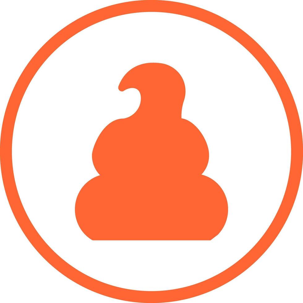 Pile of Poo Icon Design vector