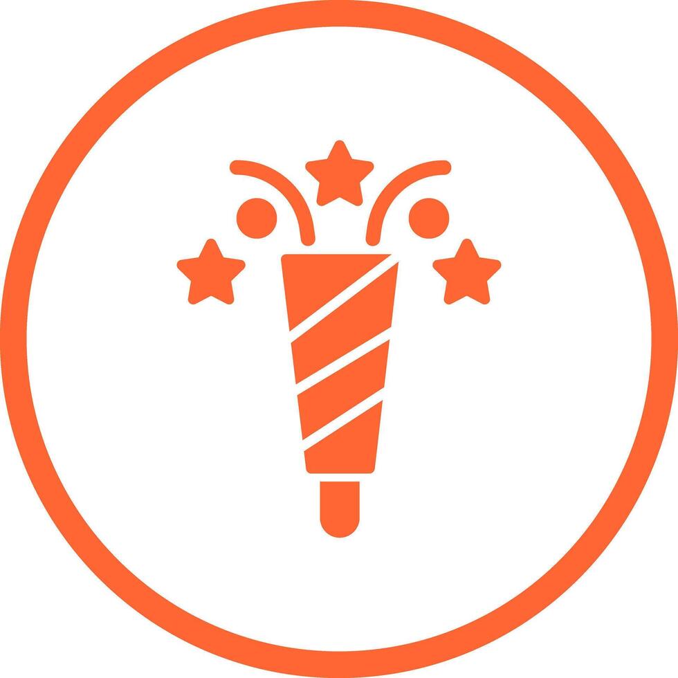 Popper Icon Design vector